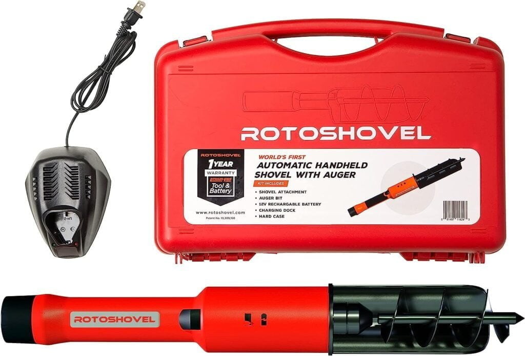Rotoshovel 22 Inch Electronic Handheld Lithium Ion Battery Powered Digging