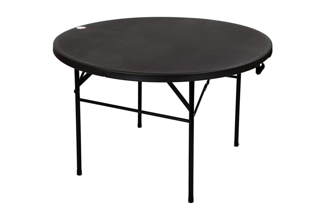 Baron 4' Round Indoor Outdoor Picnic Party Dining Camping Folding Table