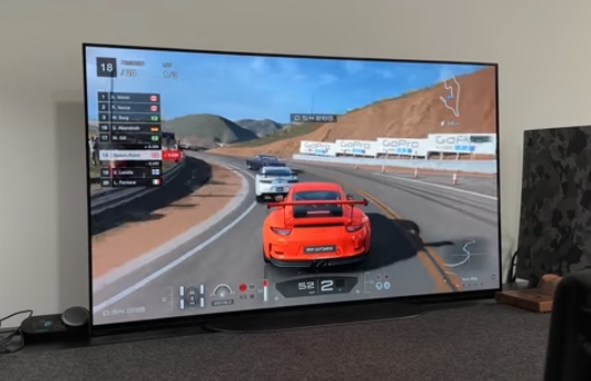 Gaming on Sony A90K OLED TV