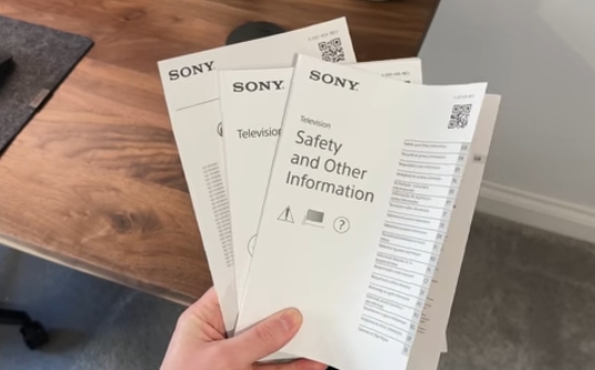 Sony A90K OLED TV User Manual or Safety Cards