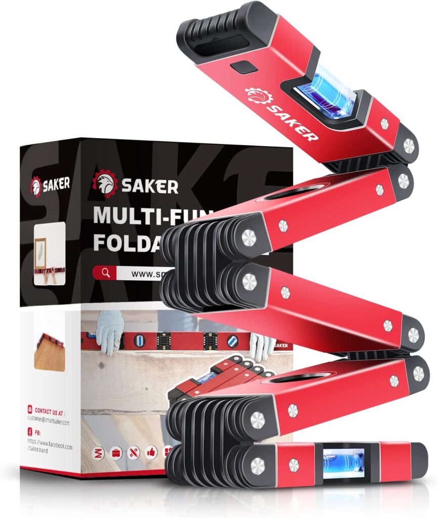 Saker Multi-function Foldable Level Measurement Tools