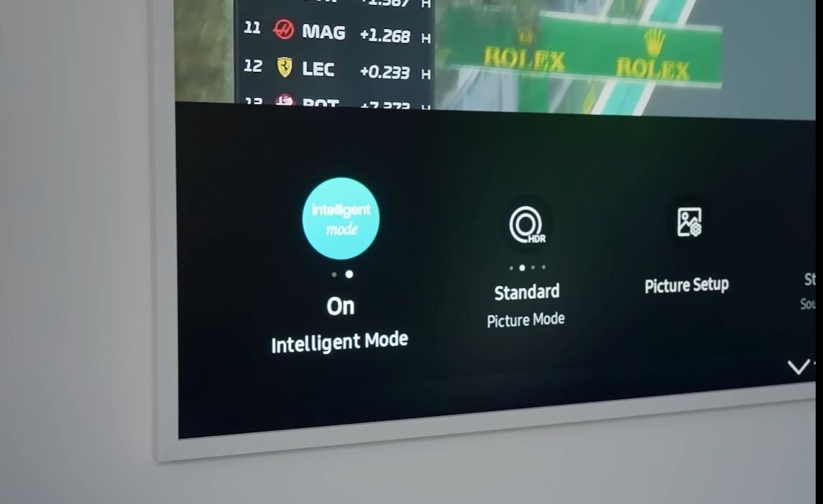 Samsung Frame TV Intelligent Mode and others