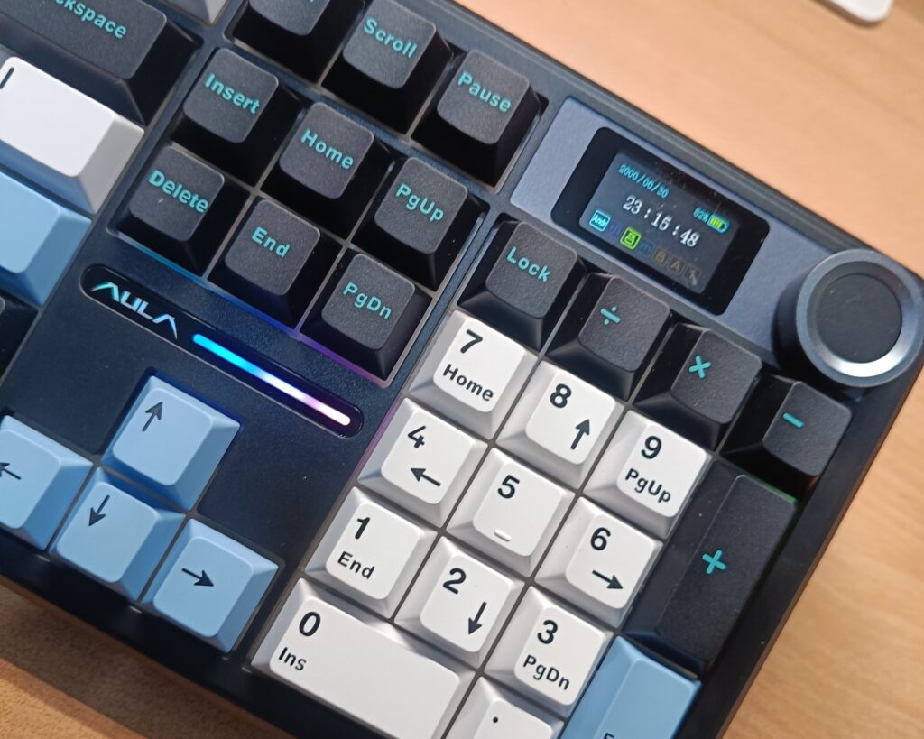EPOMAKER x AULA F108 Pro Custom Screen and Volume Knob
